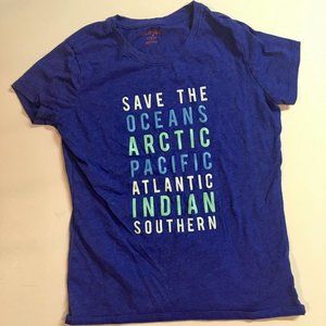 "Save the Oceans" Girls Graphic T